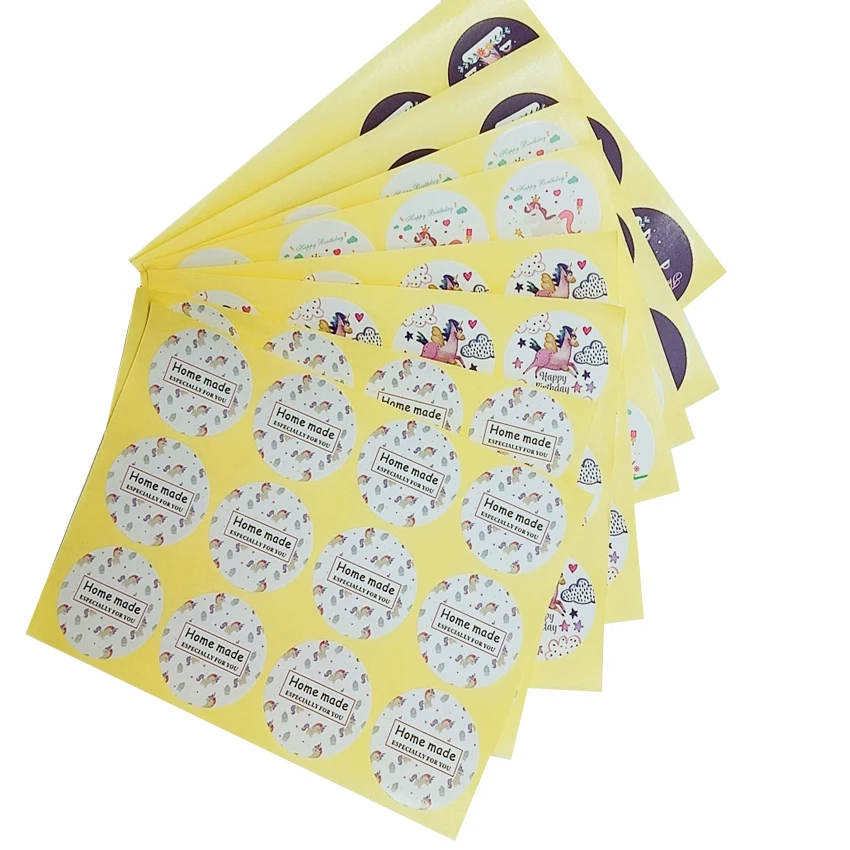 600 Pcs/lot Cartoon Unicorn Thank You Handmade Cake Packaging Sealing Label Sticker Baking DIY Gift Stickers
600 Pcs/lot Cartoon Unicorn Thank You Handmade Cake Packaging Sealing Label Sticker Baking DIY Gift Stickers