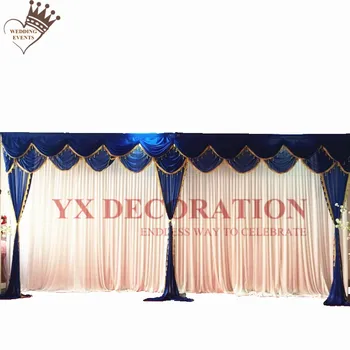 White And Royal Blue Ice Silk Wedding Backdrop Curtain With Edge Tassel Stage Background Photo Booth
White And Royal Blue Ice Silk Wedding Backdrop Curtain With Edge Tassel Stage Background Photo Booth