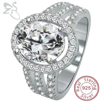ZS Engagenment Wedding Ring 925 Sterling Silver Rings Cubiz Zircon Big Stone Round Jewellery for Women Female Ring Bague Femme
ZS Engagenment Wedding Ring 925 Sterling Silver Rings Cubiz Zircon Big Stone Round Jewellery for Women Female Ring Bague Femme