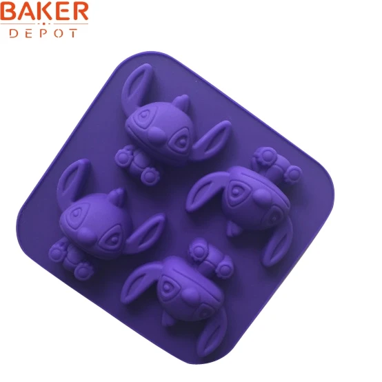 BAKER DEPOT Spot Wholesale 4 Big Ears Cartoon Characters Silicone Cake Mold Handmade Soap Mold Aromatherapy Mold CDSM-741
BAKER DEPOT Spot Wholesale 4 Big Ears Cartoon Characters Silicone Cake Mold Handmade Soap Mold Aromatherapy Mold CDSM-741