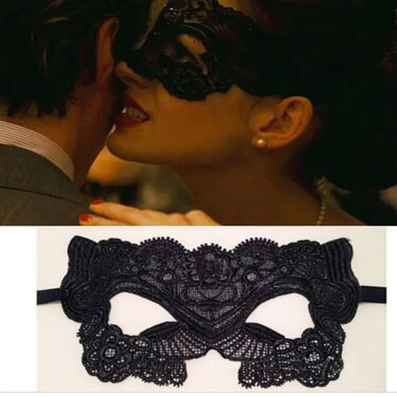 

Cutout Eye Masks For Masquerade Party Mask Sexy Black Lace Hollow Mask Goggles Nightclub Fashion Queen Female Carnival Mask Gift