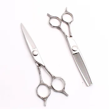 6" 17.5cm Japan 440C Engraving Logo Barber Scissors Cutting Shears Thinning Scissor Professional Hair Scissors Set Of Tool C9018
6" 17.5cm Japan 440C Engraving Logo Barber Scissors Cutting Shears Thinning Scissor Professional Hair Scissors Set Of Tool C9018
