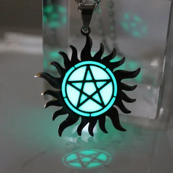 Stainless steel Supernatural Pentagram Necklace GLOW in the DARK Pendants & Necklaces women men boy girls gift
Stainless steel Supernatural Pentagram Necklace GLOW in the DARK Pendants & Necklaces women men boy girls gift