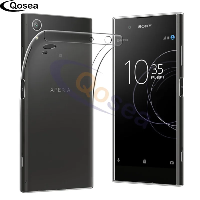 Qosea для Sony Xperia XA1 Plus Ultra Clear Прозрачный тонкий мягкий Силиконовый ТПУ плюс защитный