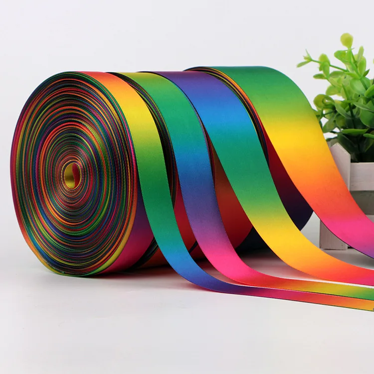 Satin Double-sided Rainbow ribbons Gift Wrapping DIY handmade Christmas/New Year/wedding gift/Party Decor DIY Sewing accessories
Satin Double-sided Rainbow ribbons Gift Wrapping DIY handmade Christmas/New Year/wedding gift/Party Decor DIY Sewing accessories