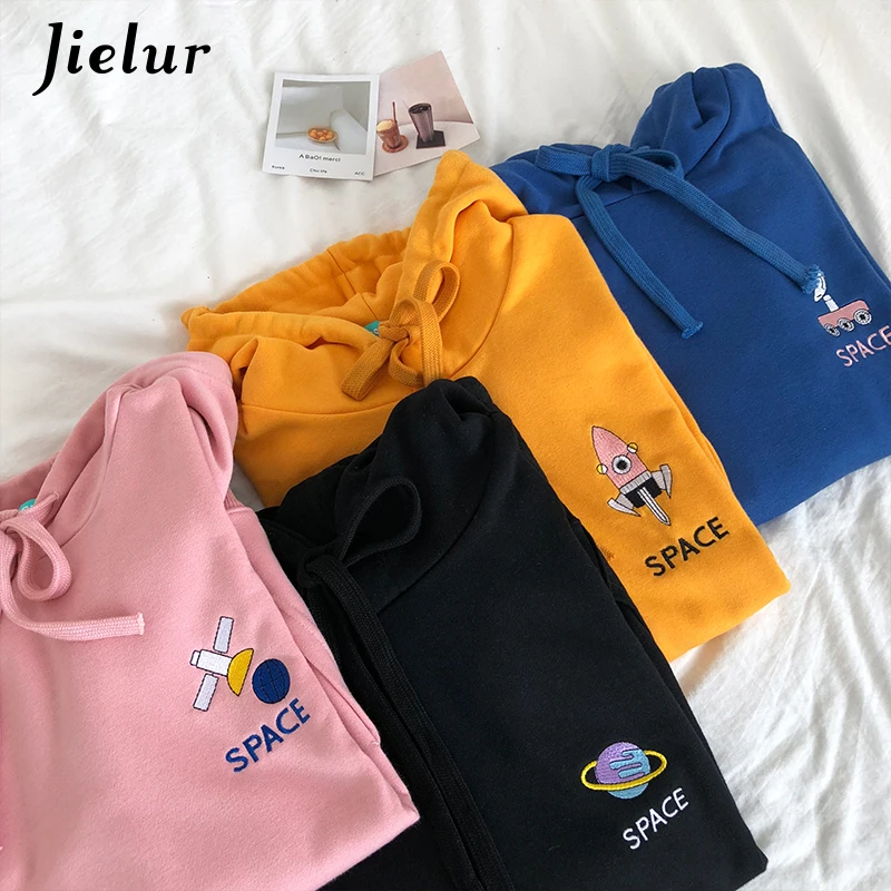Jielur Kawaii Cartoon Embroidery Kpop Hoodies Women Autumn Spring Cute Girl Sudadera Mujer Loose Thin Hooded Black Pink Hoodie
Jielur Kawaii Cartoon Embroidery Kpop Hoodies Women Autumn Spring Cute Girl Sudadera Mujer Loose Thin Hooded Black Pink Hoodie