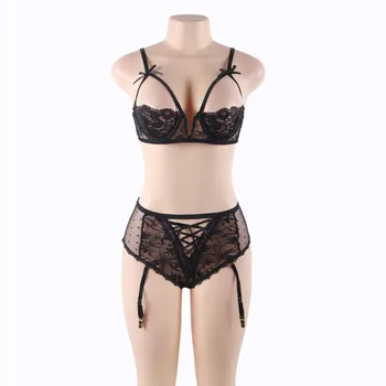 Sexy Lace Underwire Push Up Bra Brief Set Hot Lingerie Cute Women Vintage Underwear Bralette Bra Panties Garters Plus Size
Sexy Lace Underwire Push Up Bra Brief Set Hot Lingerie Cute Women Vintage Underwear Bralette Bra Panties Garters Plus Size