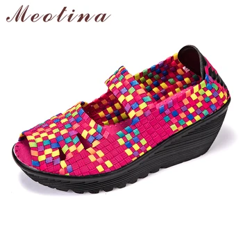 Meotina Platform Sandals Women Woven Shoes Summer Mary Janes Fisherman Causal Open Toe Wedge Heels 2018 Autumn Footwear Red 40
Meotina Platform Sandals Women Woven Shoes Summer Mary Janes Fisherman Causal Open Toe Wedge Heels 2018 Autumn Footwear Red 40