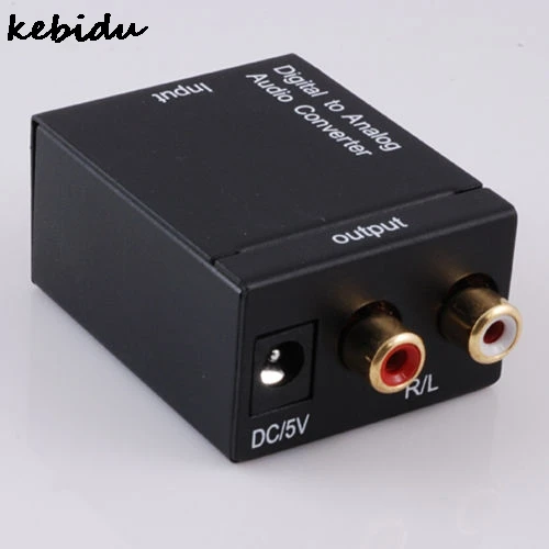 Kebidu Digital Adaptor Optic Coaxial RCA Toslink Signal to Analog Audio Converter Adapter Digital Input to Analog Output
Kebidu Digital Adaptor Optic Coaxial RCA Toslink Signal to Analog Audio Converter Adapter Digital Input to Analog Output