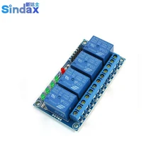 Sindax DIY MCU DC5V Bobina 4 Canal 4CH PLC de Alto Nível de Disparo Módulo de Relé para Arduino(China)