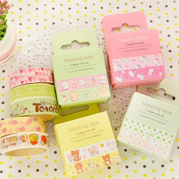 16patterns 2pcs/box cartoon adhesive decorative washi tape scrapbooking stationary totoro melody hello kitty easy tear
16patterns 2pcs/box cartoon adhesive decorative washi tape scrapbooking stationary totoro melody hello kitty easy tear