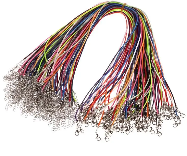 100pcs 18" 1.5mm Wax Cord Necklace Lobster Clasp Jewelry Fit Charms mix colors
100pcs 18" 1.5mm Wax Cord Necklace Lobster Clasp Jewelry Fit Charms mix colors