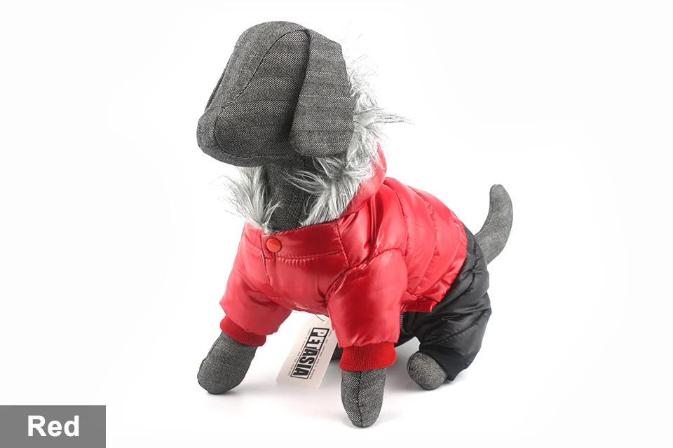2017 NEW Design Winter Dog Clothes Winter Waterproof Pet Dog Coat Jacket Fashion Jumpsuit for Chihuahua Small Large Dogs PETASIA 414