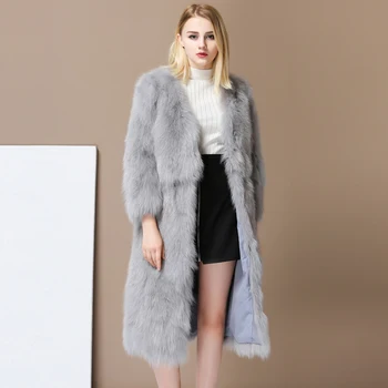 2017 Fashion Luxury Women's Real Fox Fur Long Coat Winter Outwear Slim Jacket Female Warm Soft Garment Plus Size Russia
2017 Fashion Luxury Women's Real Fox Fur Long Coat Winter Outwear Slim Jacket Female Warm Soft Garment Plus Size Russia