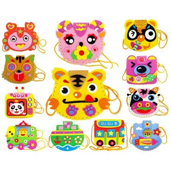 Children DIY creative Handmade EVA bag baby sponge paste paper painting art material in kindergarten
Children DIY creative Handmade EVA bag baby sponge paste paper painting art material in kindergarten