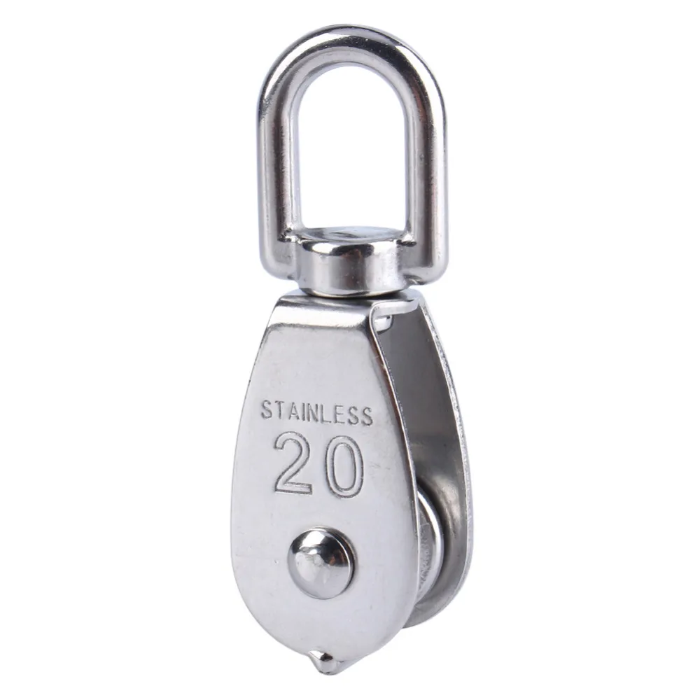 WALFRONT Stainless Steel M20 Wheel Swivel Pulley Block Heavy Duty Single Wheel Swivel Lifting Rope Fixed Pulley For Wire Rope
WALFRONT Stainless Steel M20 Wheel Swivel Pulley Block Heavy Duty Single Wheel Swivel Lifting Rope Fixed Pulley For Wire Rope