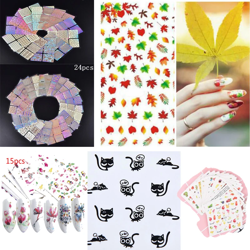 1 Sheet (11/12/15/18/24pcs)DIY Maple leaf Fall fairground Rose Butterfly Beauty Nail Art Tip Nail Sticker Gel Nails Beauty Decal
1 Sheet (11/12/15/18/24pcs)DIY Maple leaf Fall fairground Rose Butterfly Beauty Nail Art Tip Nail Sticker Gel Nails Beauty Decal