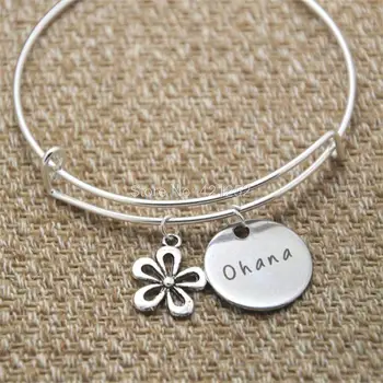 12pcs Ohana Means Family bracelets Inspired by Lilo & Stitch Silver crystals for women or girls bangles
12pcs Ohana Means Family bracelets Inspired by Lilo & Stitch Silver crystals for women or girls bangles