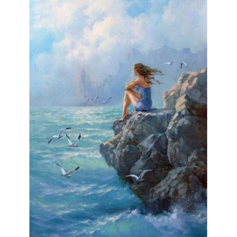 Full square/Round drill Diamond embroidery Girl by the sea 5D DIY diamond Painting Cross Stitch Rhinestone Mosaic decor
Full square/Round drill Diamond embroidery Girl by the sea 5D DIY diamond Painting Cross Stitch Rhinestone Mosaic decor
