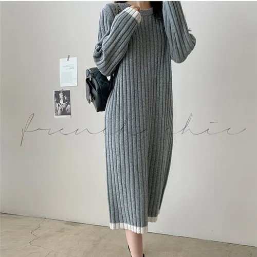 winter long sweater women 2019 Gray Overknee Long Sweater Dress O-neck Long Sleeve Thicken sweater
winter long sweater women 2019 Gray Overknee Long Sweater Dress O-neck Long Sleeve Thicken sweater