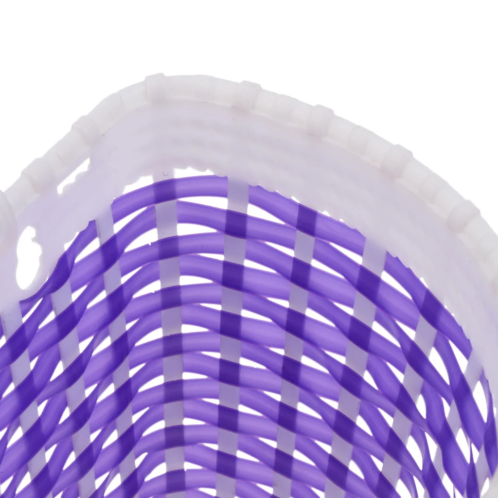 Nylon Fiber Children Kids Bicycle Front Basket+Handlebar Grip Tassels Streamers Purple for Kids’ Bicycles Tricycles Scooters Nylon Fiber Children Kids Bicycle Front Basket+Handlebar Grip Tassels Streamers Purple for Kids’ Bicycles Tricycles Scooters