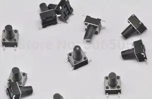 6x6x8.5mm 4pin SMD Tactile Tact Mini Push Button Switch Micro Switch Momentary 100pcs/lot
6x6x8.5mm 4pin SMD Tactile Tact Mini Push Button Switch Micro Switch Momentary 100pcs/lot