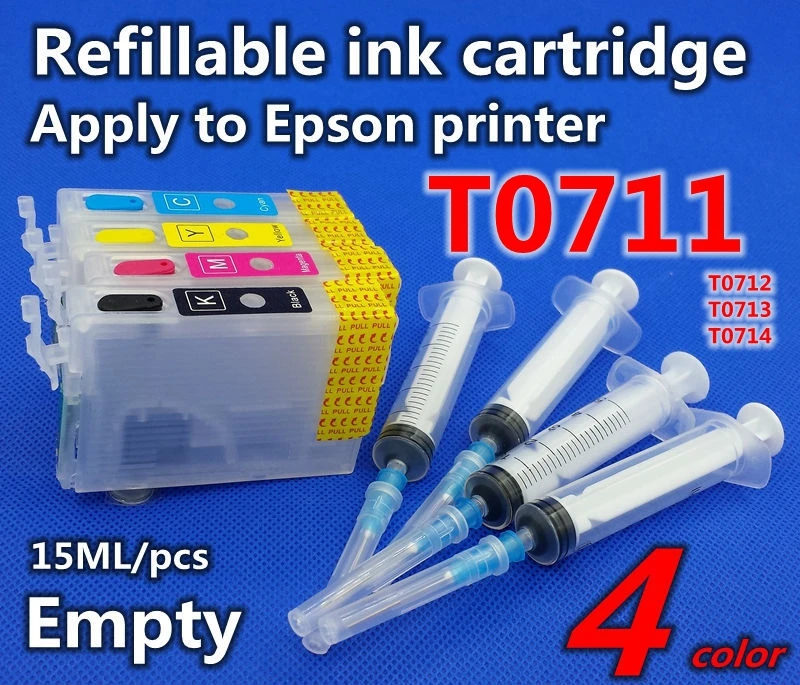 T0711 Refill Ink Cartridge Compatible SX110 SX210 SX410 SX510W SX115 SX215 SX415 SX515 S20 SX100 SX105 SX400
T0711 Refill Ink Cartridge Compatible SX110 SX210 SX410 SX510W SX115 SX215 SX415 SX515 S20 SX100 SX105 SX400