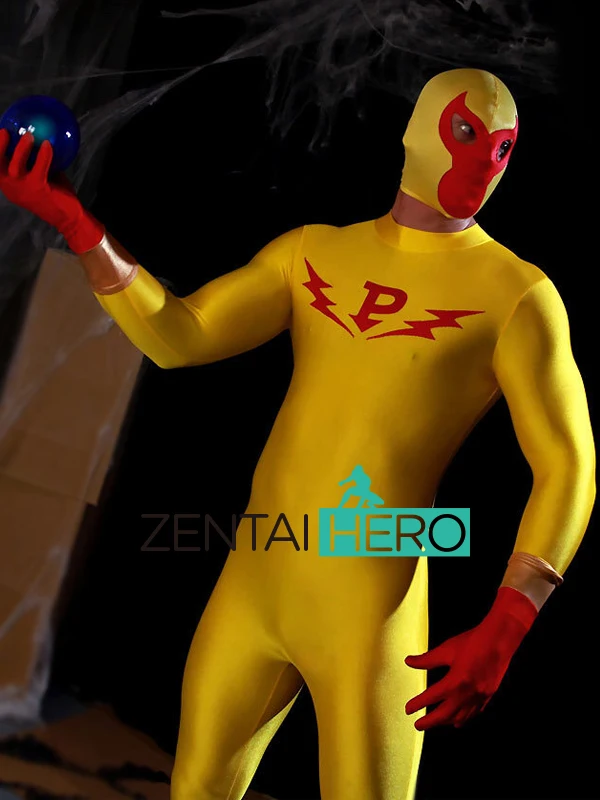 Free Shipping DHL Adult 2015 Full Body Yellow & Red Superhero Lycra Spandex Zentai Catsuits Hood Detachable LS1539
Free Shipping DHL Adult 2015 Full Body Yellow & Red Superhero Lycra Spandex Zentai Catsuits Hood Detachable LS1539