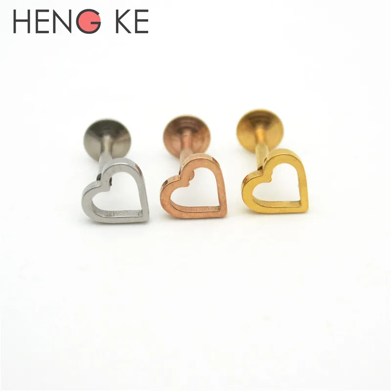 Heart Lip Stud Labret Tragus Cartilage Earring Upper Lip Bar Stud Crystal Helix Internally Threaded 316L Stainless Steel
Heart Lip Stud Labret Tragus Cartilage Earring Upper Lip Bar Stud Crystal Helix Internally Threaded 316L Stainless Steel
