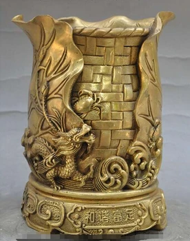 SUIRONG---323+++china brass animal crab Zodiac Year dragon statue Pen case Brush pot Pen holder
SUIRONG---323+++china brass animal crab Zodiac Year dragon statue Pen case Brush pot Pen holder