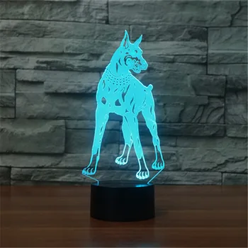 Colorful Doberman Pat Canine Puppy Dog Night Lamp Night Light Kids Gifts Pet Canina Luminaria For kids
Colorful Doberman Pat Canine Puppy Dog Night Lamp Night Light Kids Gifts Pet Canina Luminaria For kids
