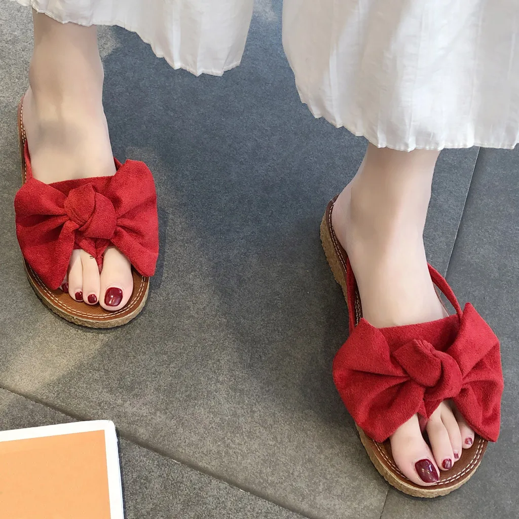 Women Fashion Solid Color Bow Tie Flat Heel shoes woman summer sandals Slipper Rome flip flops women beach Shoes #3
Women Fashion Solid Color Bow Tie Flat Heel shoes woman summer sandals Slipper Rome flip flops women beach Shoes #3