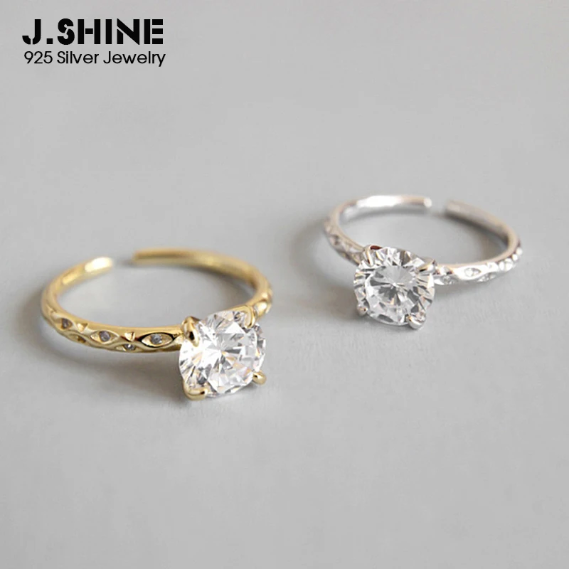 JShine Wedding Band Rings 925 Sterling Silver Round CZ Index Finger Rings for Women Engagement Ring Luxury Fine Jewelry Gifts 
JShine Wedding Band Rings 925 Sterling Silver Round CZ Index Finger Rings for Women Engagement Ring Luxury Fine Jewelry Gifts