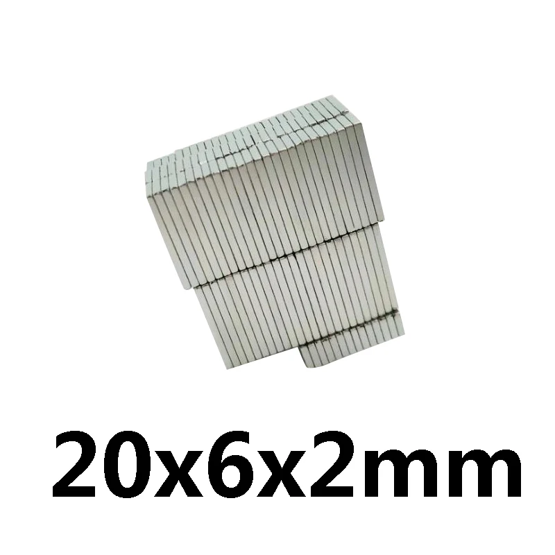10pcs 20x6x2 mm N35 Strong Square NdFeB Rare Earth Magnet 20*6*2 mm Neodymium Magnets 20mm x 6mm x 2mm
10pcs 20x6x2 mm N35 Strong Square NdFeB Rare Earth Magnet 20*6*2 mm Neodymium Magnets 20mm x 6mm x 2mm