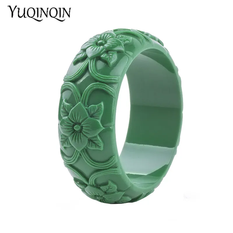 Classic Resin Cuff Engraved Flowers Bracelets Bangles for Women Fashion Wide Acrylic Bracelet Female Charm Wedding Jewelry
Classic Resin Cuff Engraved Flowers Bracelets Bangles for Women Fashion Wide Acrylic Bracelet Female Charm Wedding Jewelry