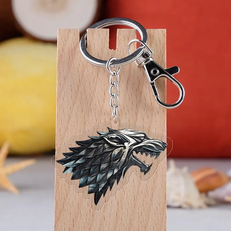TV Series Game Of Thrones House Stark Wolf Head Snow Cartoon Car Key Chains Holder Best Friend Graduation Chirstmas Day Gift
TV Series Game Of Thrones House Stark Wolf Head Snow Cartoon Car Key Chains Holder Best Friend Graduation Chirstmas Day Gift