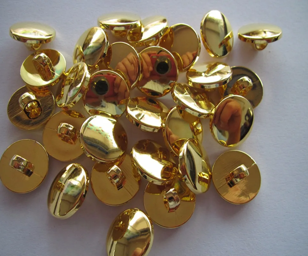 Free shipping 15mm shank button blouse plastic button plating gold fashion button gold color 100pcs
Free shipping 15mm shank button blouse plastic button plating gold fashion button gold color 100pcs