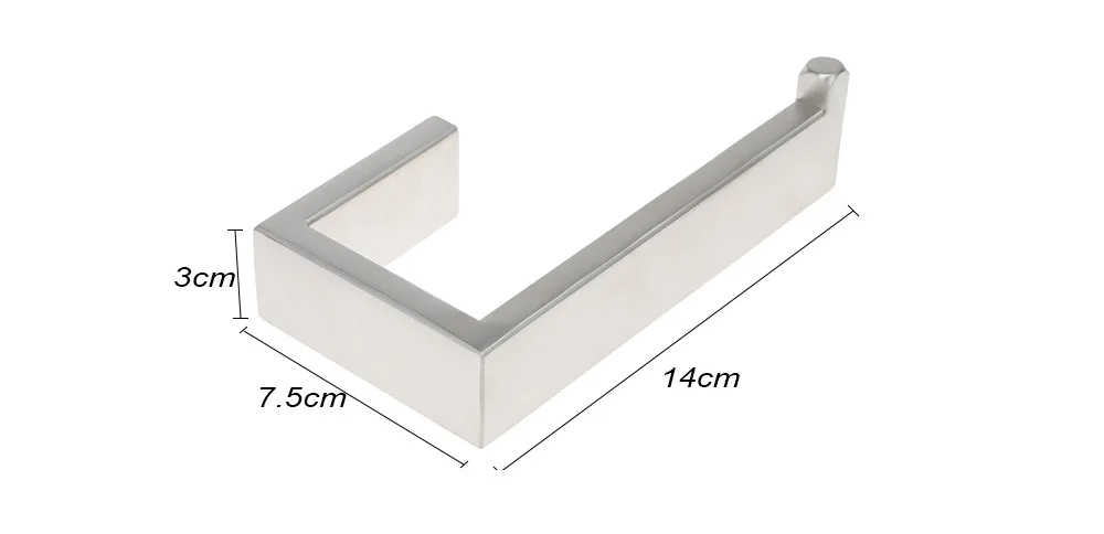 4pcs Bathroom Accessories Towel Bar Ring Robe Hook Toilet Paper Holder Wall Mounted Bath Hardware