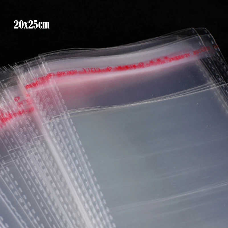 100 Pcs 20x25cm+4cm Transparent Self Adhesive Seal Poly Plastic Bags Crystal Clear Cellophane Cello Gift Bag
100 Pcs 20x25cm+4cm Transparent Self Adhesive Seal Poly Plastic Bags Crystal Clear Cellophane Cello Gift Bag