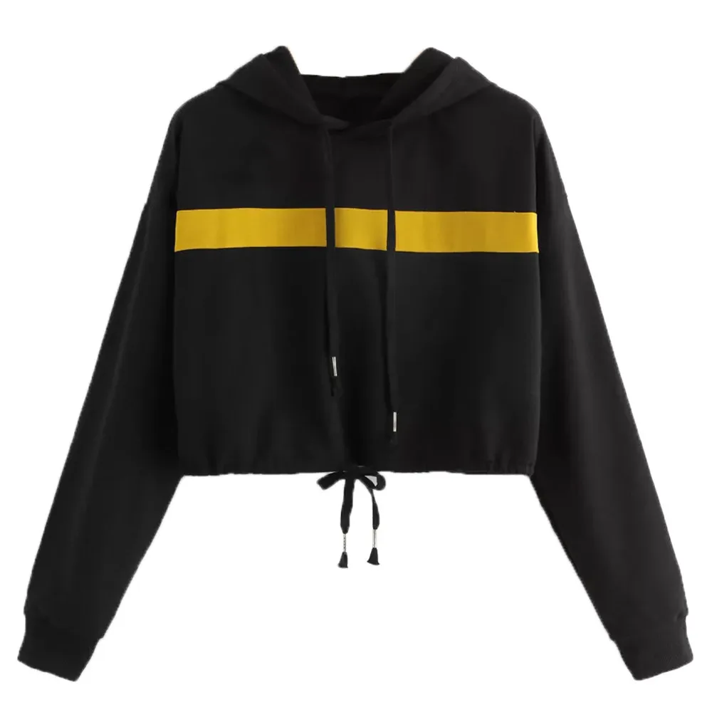 ISHOWTIENDA Women Blouses Fashion Hoodies Sweatshirts Womens Sweatshirt Solid Rope Pulling Splicing Fall Winter clothes roupas
ISHOWTIENDA Women Blouses Fashion Hoodies Sweatshirts Womens Sweatshirt Solid Rope Pulling Splicing Fall Winter clothes roupas