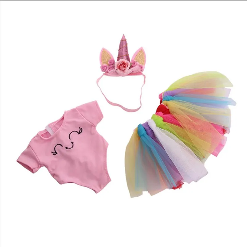 Fit 18 inch 40-43cm Born Baby Doll Clothes Accessories Doll Unicorn Hand-made Smiling Hair Belt Clothes For Baby Birthday Gift
Fit 18 inch 40-43cm Born Baby Doll Clothes Accessories Doll Unicorn Hand-made Smiling Hair Belt Clothes For Baby Birthday Gift