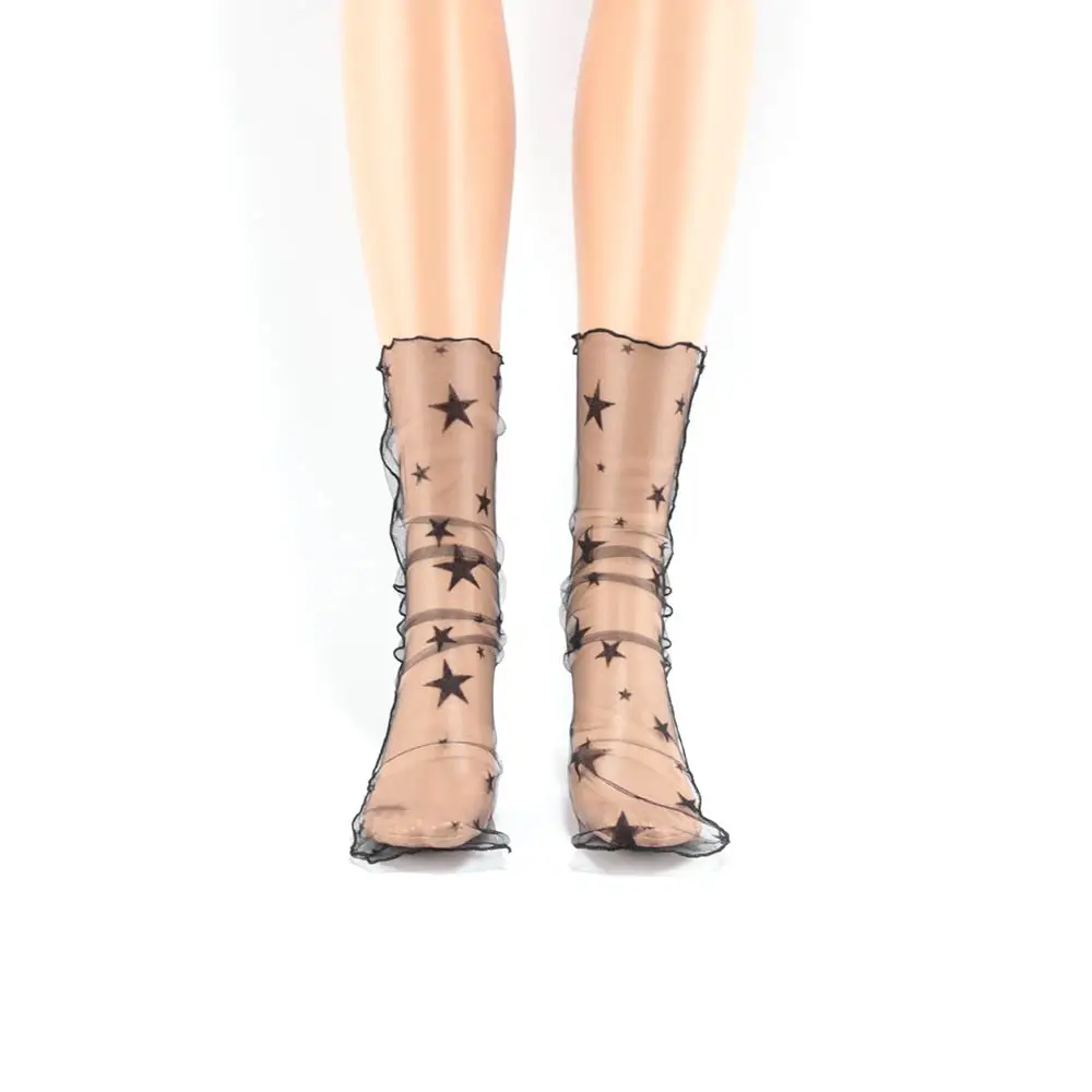 Sheer Mesh Glass Silk Socks Ultrathin Transparent Stretch Elasticity Lace Net Yarn Thin Summer Socks For Women
Sheer Mesh Glass Silk Socks Ultrathin Transparent Stretch Elasticity Lace Net Yarn Thin Summer Socks For Women