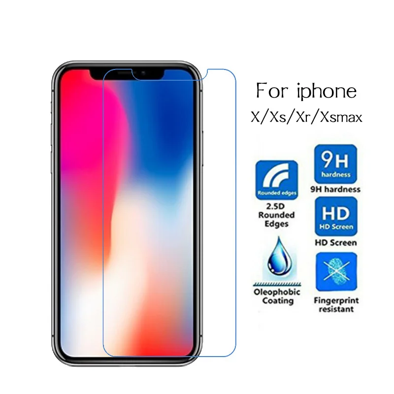 10PCS/LOT HD Tempered Glass Screen Protector For iPhone 8 plus x xs xr max 11 Pro Explosion proof protective film | Мобильные