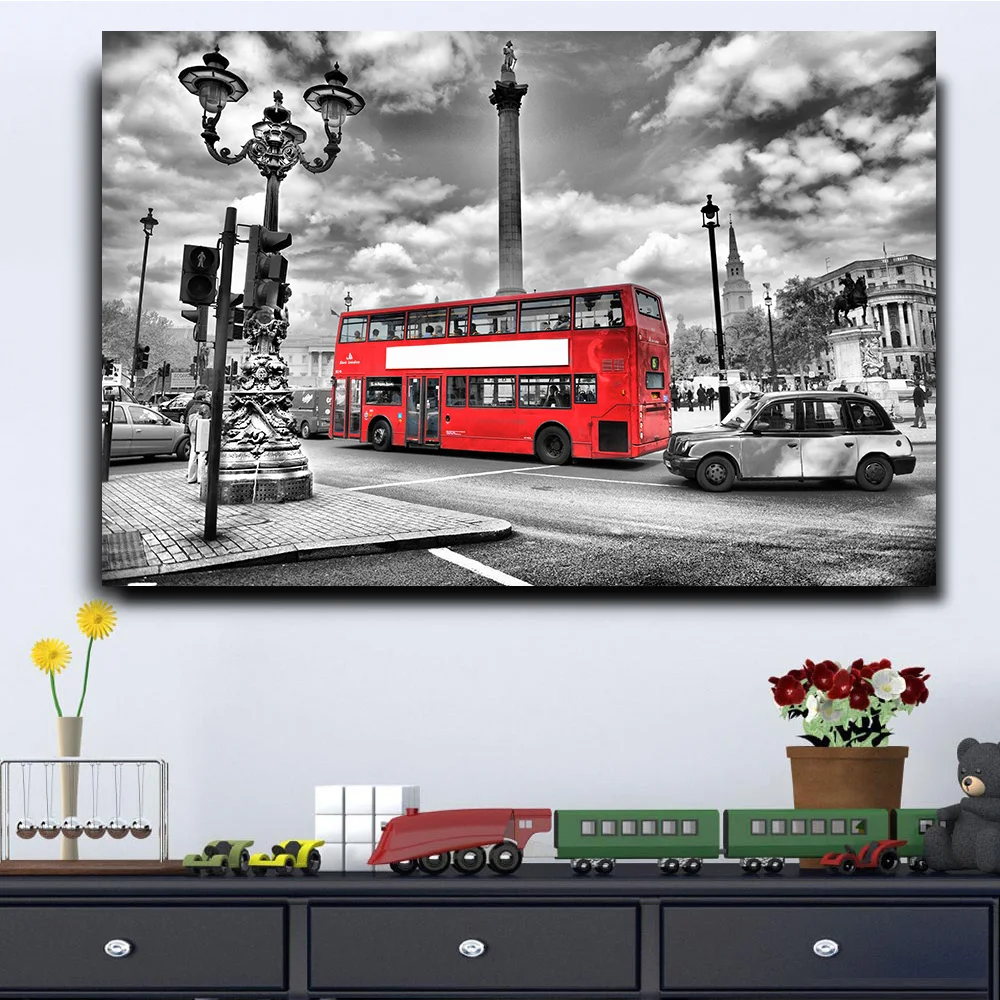 1 Pieces Modern Home Decor Pictures For Living Room Red London Bus HD Print On Canvas Painting Wall Art Street Posters Frame
1 Pieces Modern Home Decor Pictures For Living Room Red London Bus HD Print On Canvas Painting Wall Art Street Posters Frame
