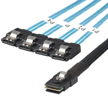 Zeadow Internal Mini SAS 36Pin SFF-8087 Male To 4 X SATA 7Pin Forward Breakout Cable Hard Drive Data Transfer Splitter Cable
Zeadow Internal Mini SAS 36Pin SFF-8087 Male To 4 X SATA 7Pin Forward Breakout Cable Hard Drive Data Transfer Splitter Cable