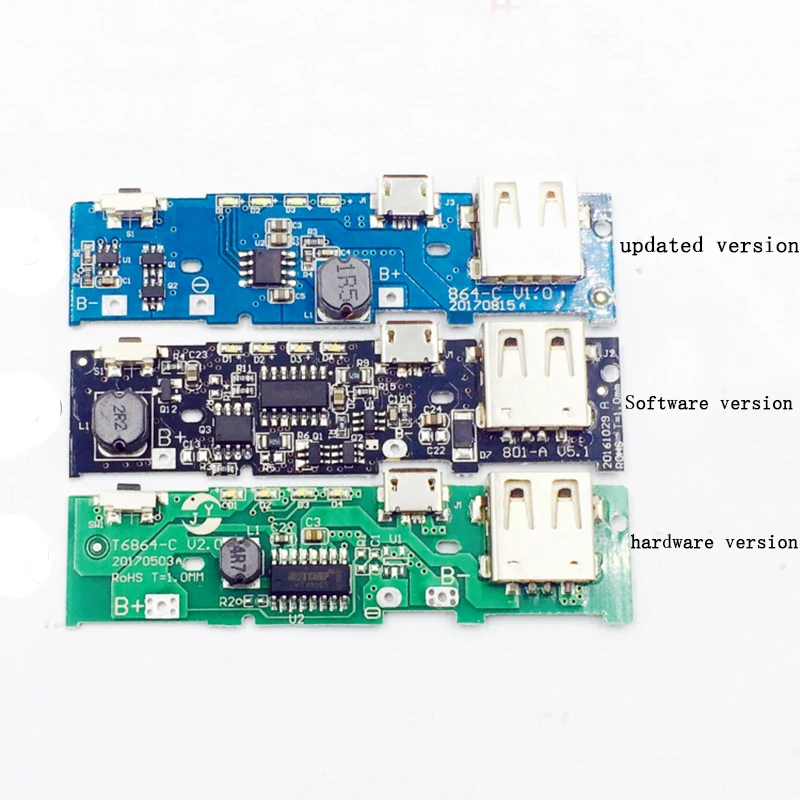 5V 1A 2A 2.1A USB Power Bank Charger Module Charging Circuit Board Step Up Boost Power Module For 18650 lipo Battery Diy Kit
5V 1A 2A 2.1A USB Power Bank Charger Module Charging Circuit Board Step Up Boost Power Module For 18650 lipo Battery Diy Kit