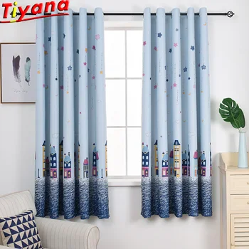 Sky Blue/Yellow Cartoon House Curtains for Living Room Blackout Castle Curtains for Boy's and Girl's Kid's Room PC010#30
Sky Blue/Yellow Cartoon House Curtains for Living Room Blackout Castle Curtains for Boy's and Girl's Kid's Room PC010#30