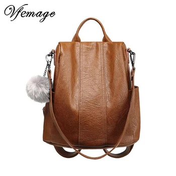 Vfemage High Quality Leather Backpack Women Multifunction Backpacks Small Anti Theft Bagpack Girls Fashion School Bag Sac a Dos
Vfemage High Quality Leather Backpack Women Multifunction Backpacks Small Anti Theft Bagpack Girls Fashion School Bag Sac a Dos