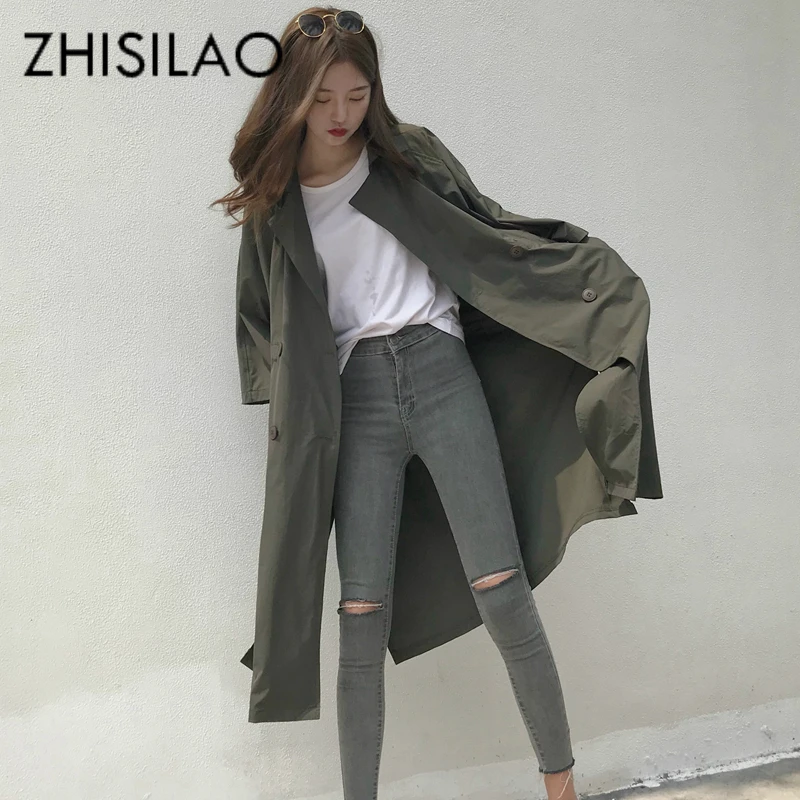 Black Elegant Trench Coat For Women Cotton Long Trench Coat Plus Size Double-breasted Coat Women Spring Autumn 2019 Outerwear
Black Elegant Trench Coat For Women Cotton Long Trench Coat Plus Size Double-breasted Coat Women Spring Autumn 2019 Outerwear