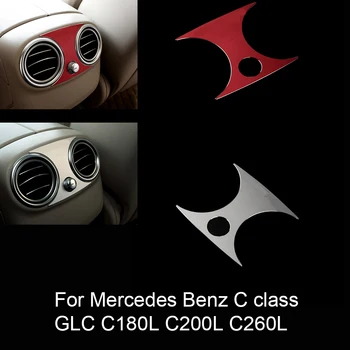 

2 colors For Mercedes Benz C class GLC C180L C200L C260L Interior Car Rear air conditioning decorative Sequins outlet sticker